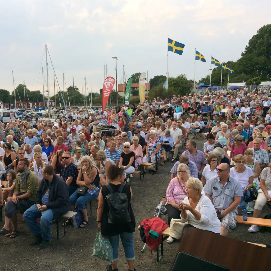 Publik vid Sveriges Sydligaste Allsång